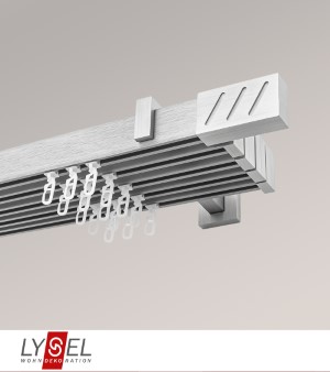 Lysel - SET Coral 480cm Multitrger 2-Lauf mit Endstcke Lines in Silber