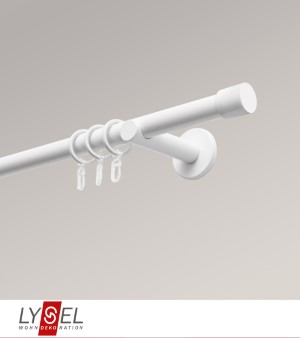 Lysel - SET Opal 160cm Trger offen Trger offen mit Endstcke Zylinder in Weiss