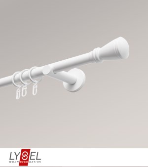 Lysel - SET Opal 160cm Trger offen mit Endstcke Konus in Weiss