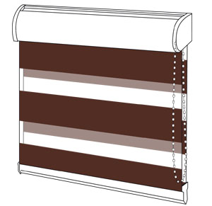 Grafik eines Doppelrollos