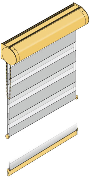 Doppelrollo Kassette Plus von 4decor